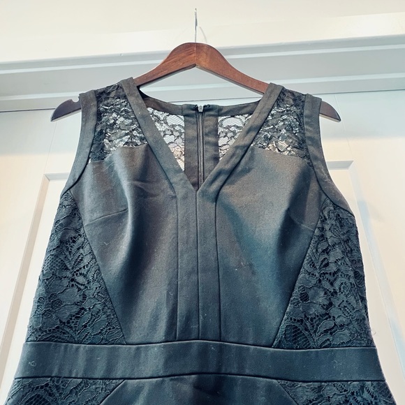 Knee-length LBD with Lace Panels - Picture 2 of 7